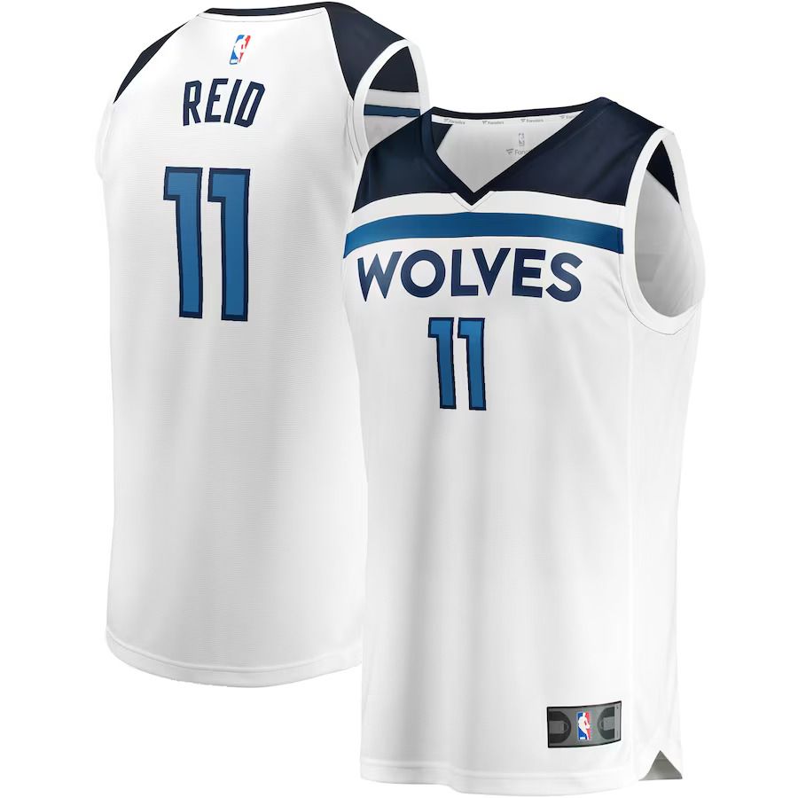 Men Minnesota Timberwolves #11 Naz Reid Fanatics Branded White Fast Break Replica Player NBA Jersey
